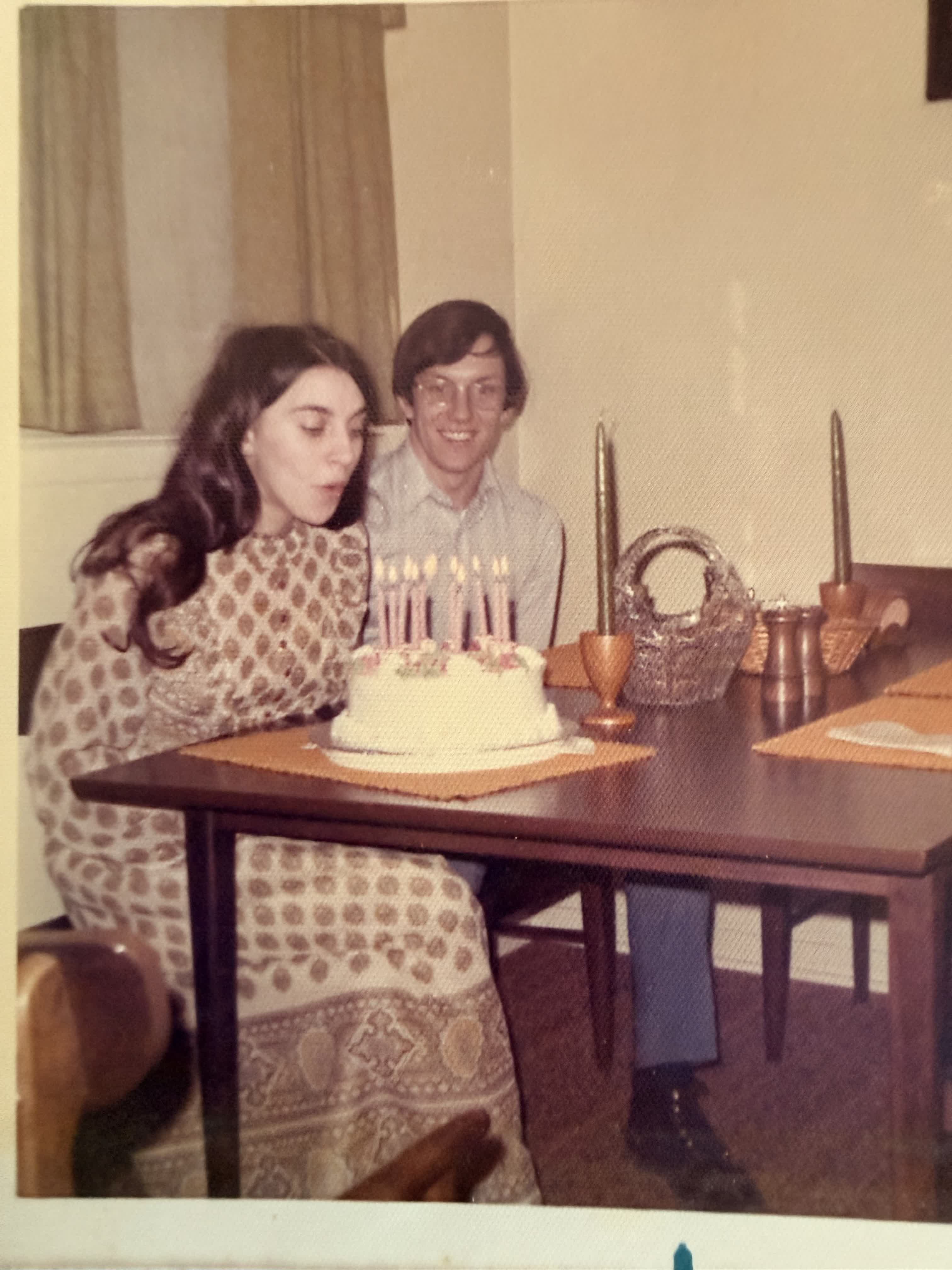 Anne and Kim together in an early family photograph